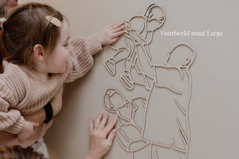 Medium — houten lijnportret, foto 4