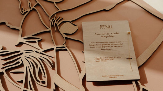 Luxe houten cadeaubon
